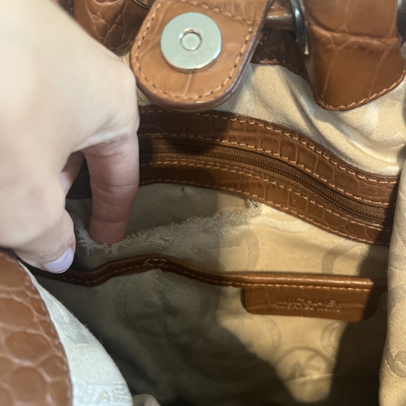 Vintage Michael Kors Bag Cognac Camel Tan Tassel - Picture 10 of 10